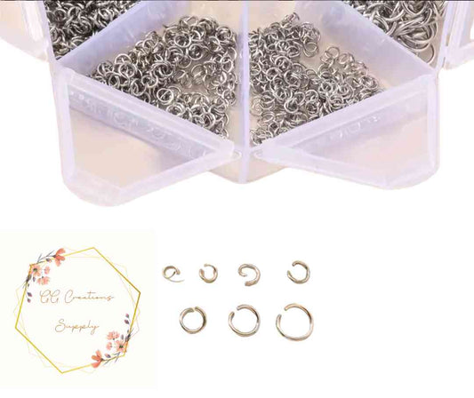 Stainless Steel - Multi Size - Open Jump Rings