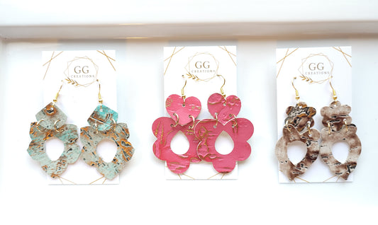 Preorder - Flourish Trio - Steel Rule Wooden Earring Die