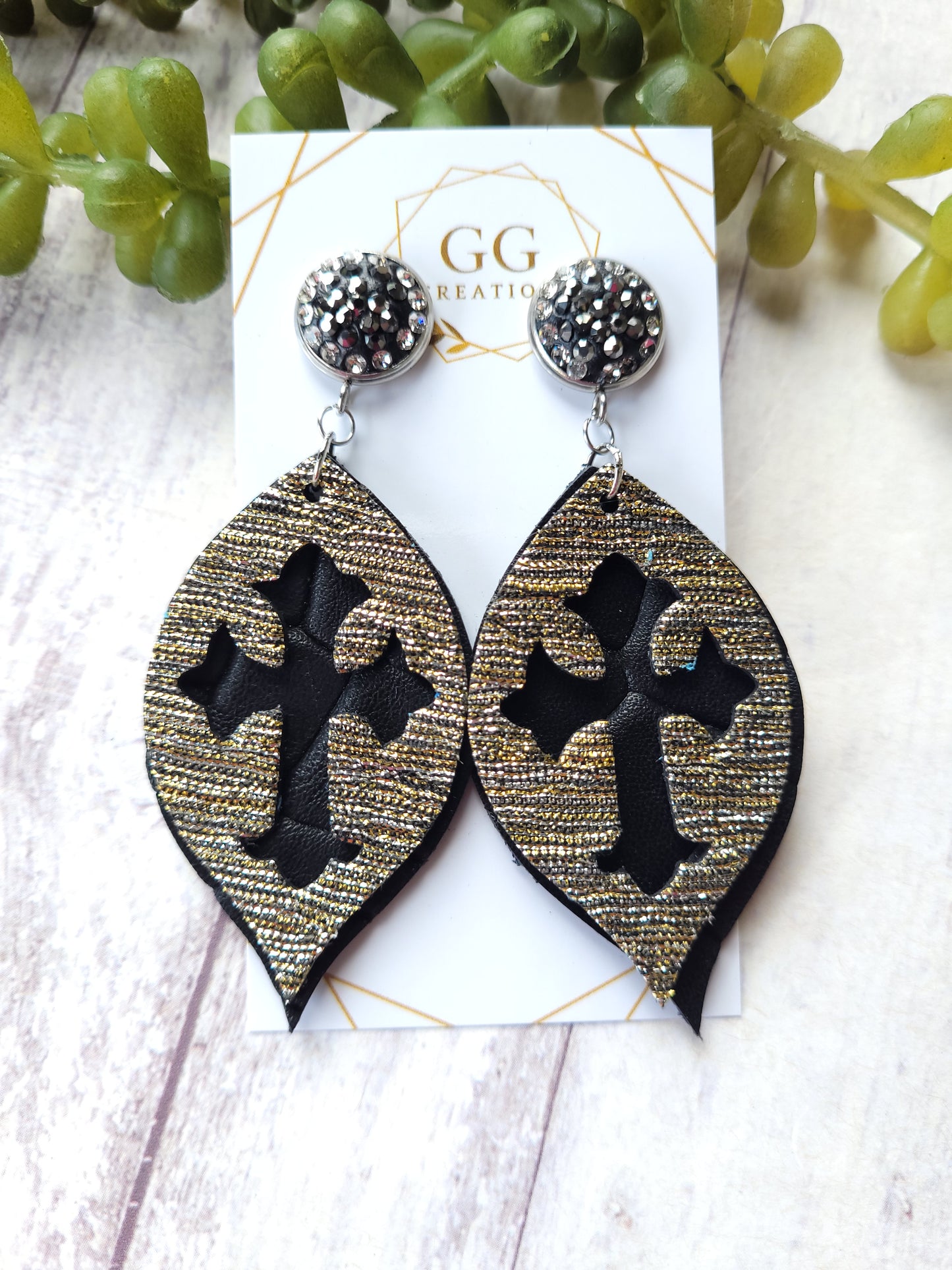 Decorative Cross - Steel Ruled Earring Die - 2 sizes available