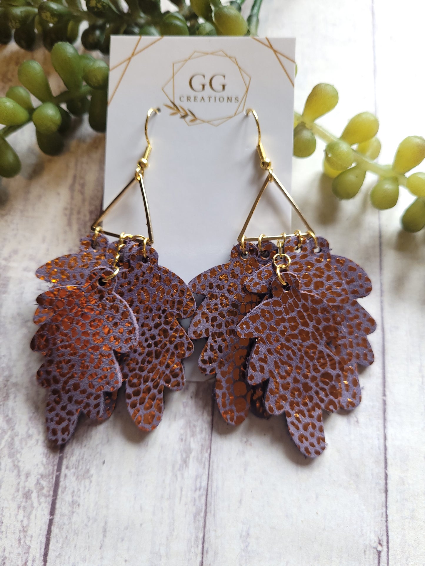 Fall Leaves - Steel Rule Wooden Earring die