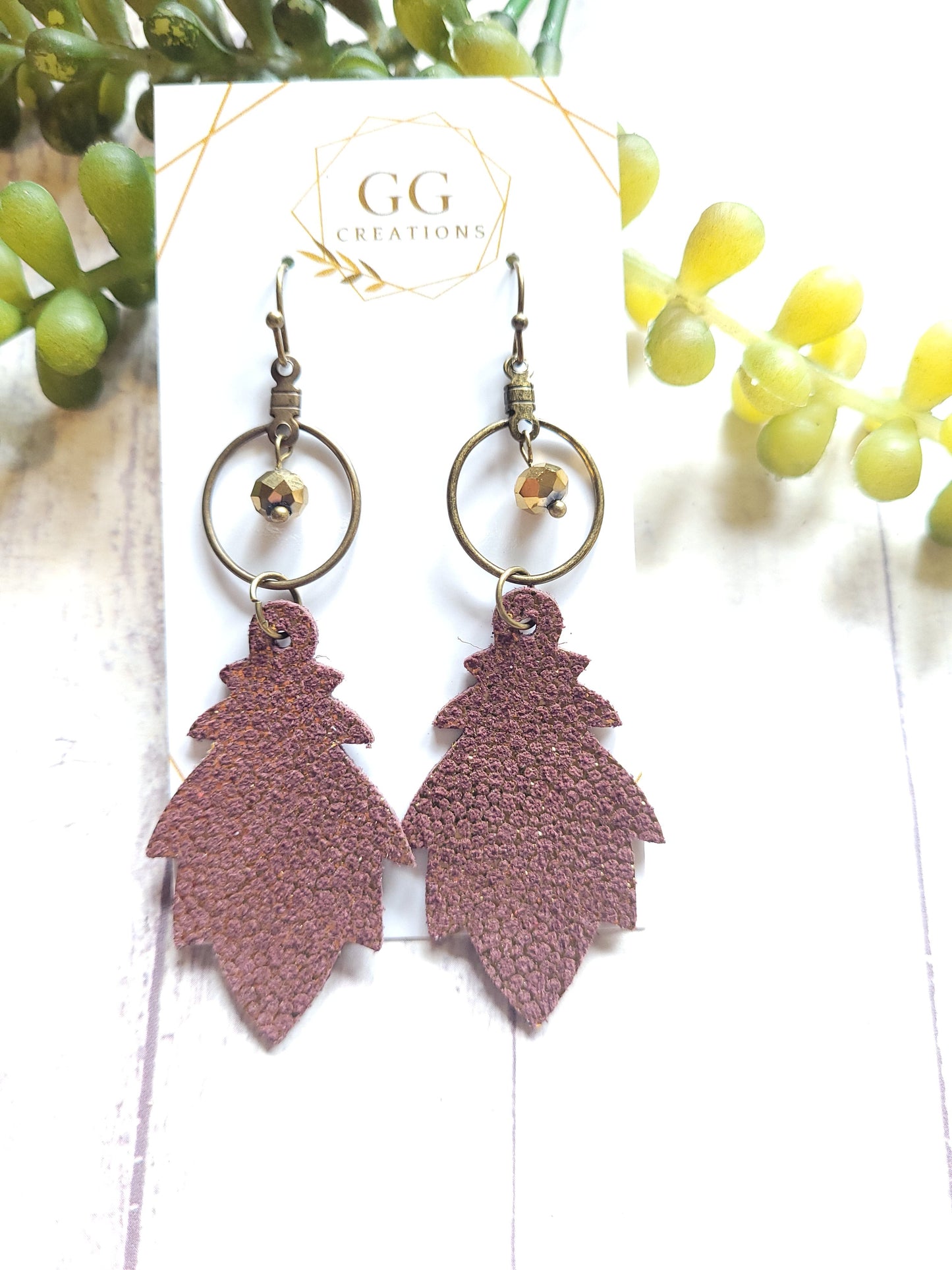 Fall Leaves - Steel Rule Wooden Earring die