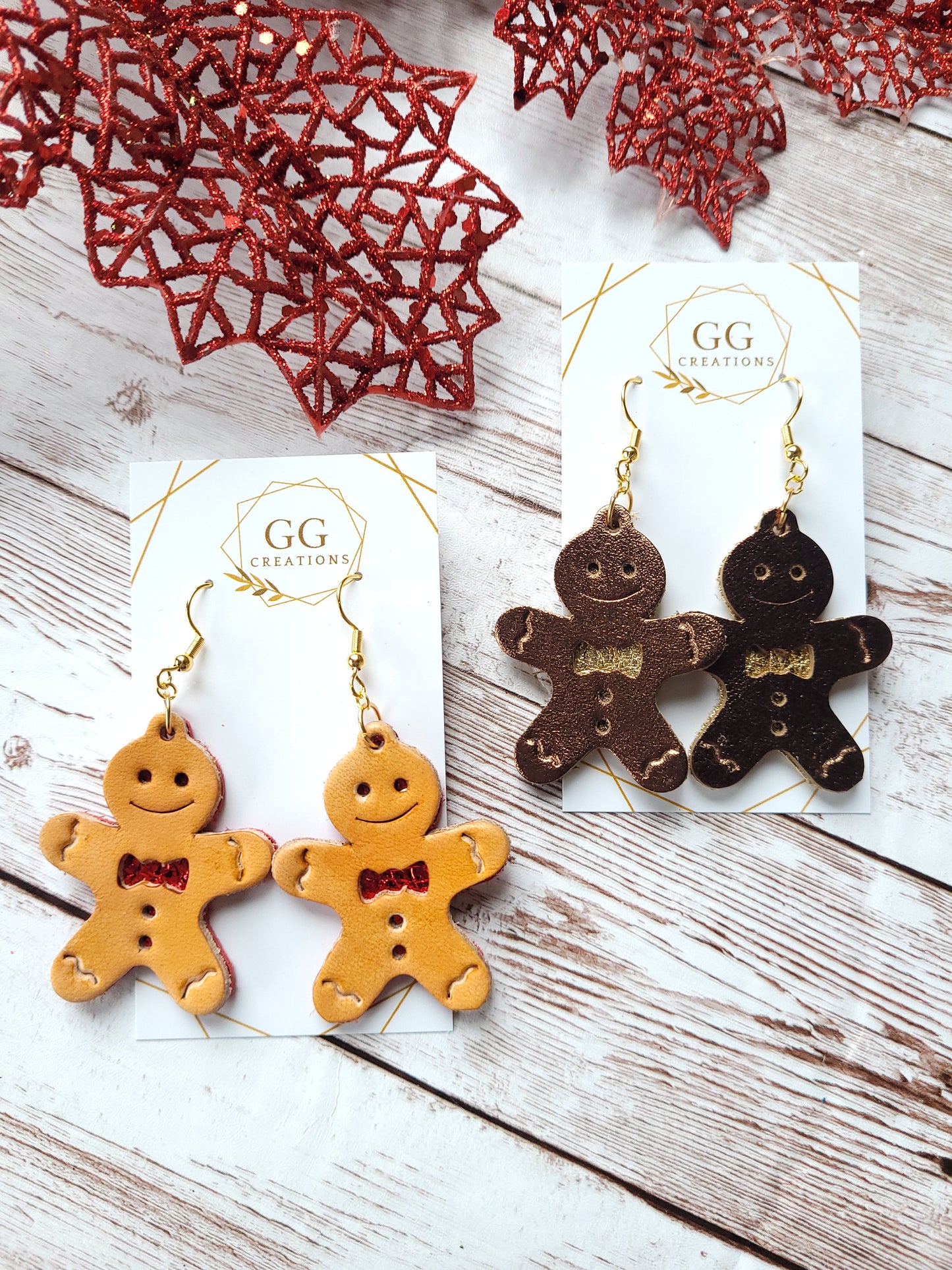 Gingerbread Man - Steel Rule Wooden Earring Die