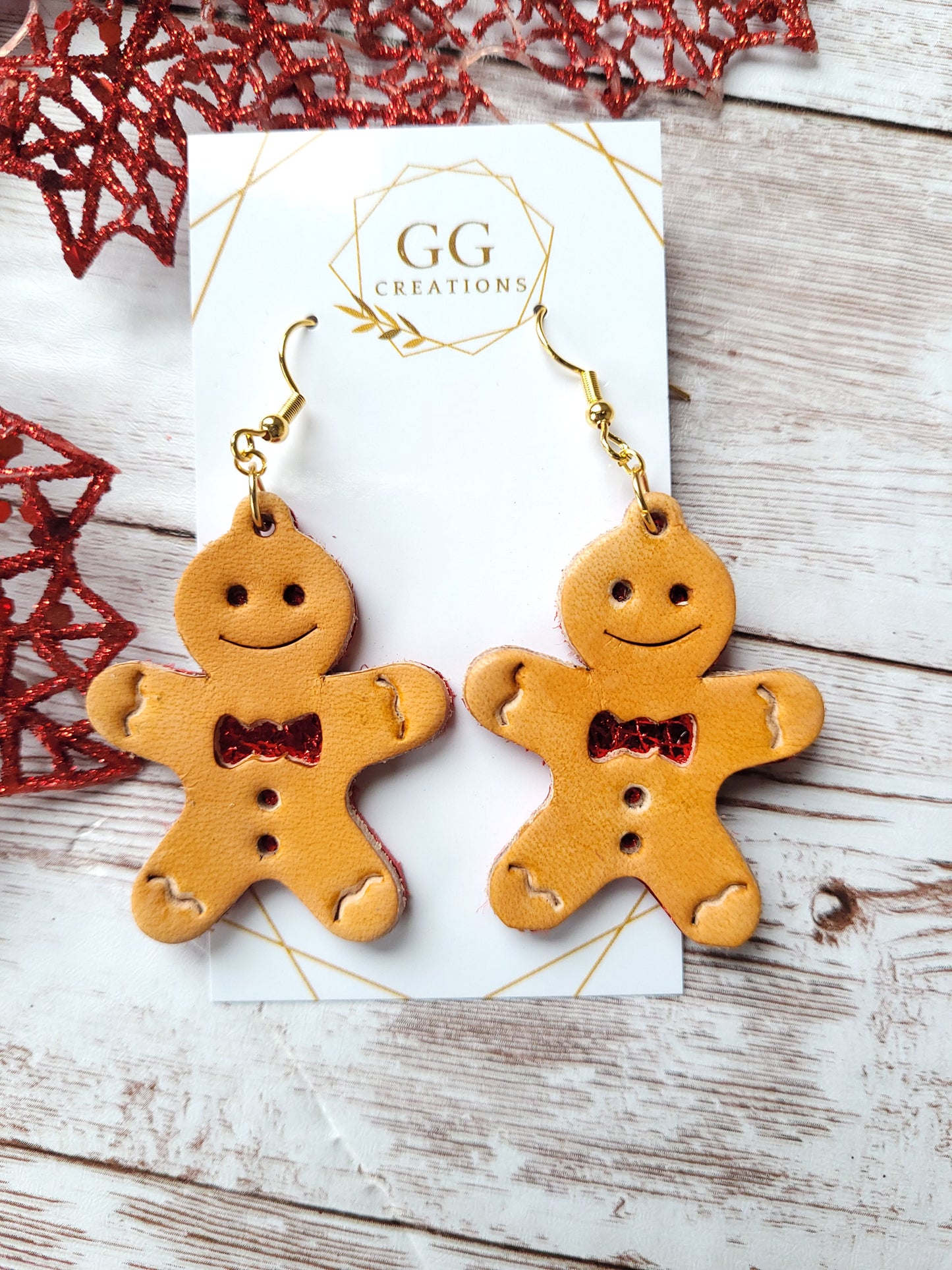 Gingerbread Man - Steel Rule Wooden Earring Die