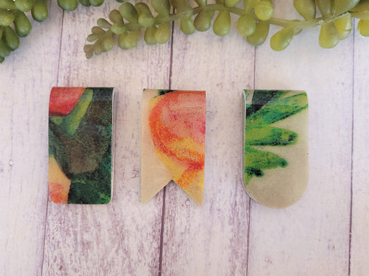 Preorder - 3 Magnetic Bookmarks - Steel Rule Wooden Die