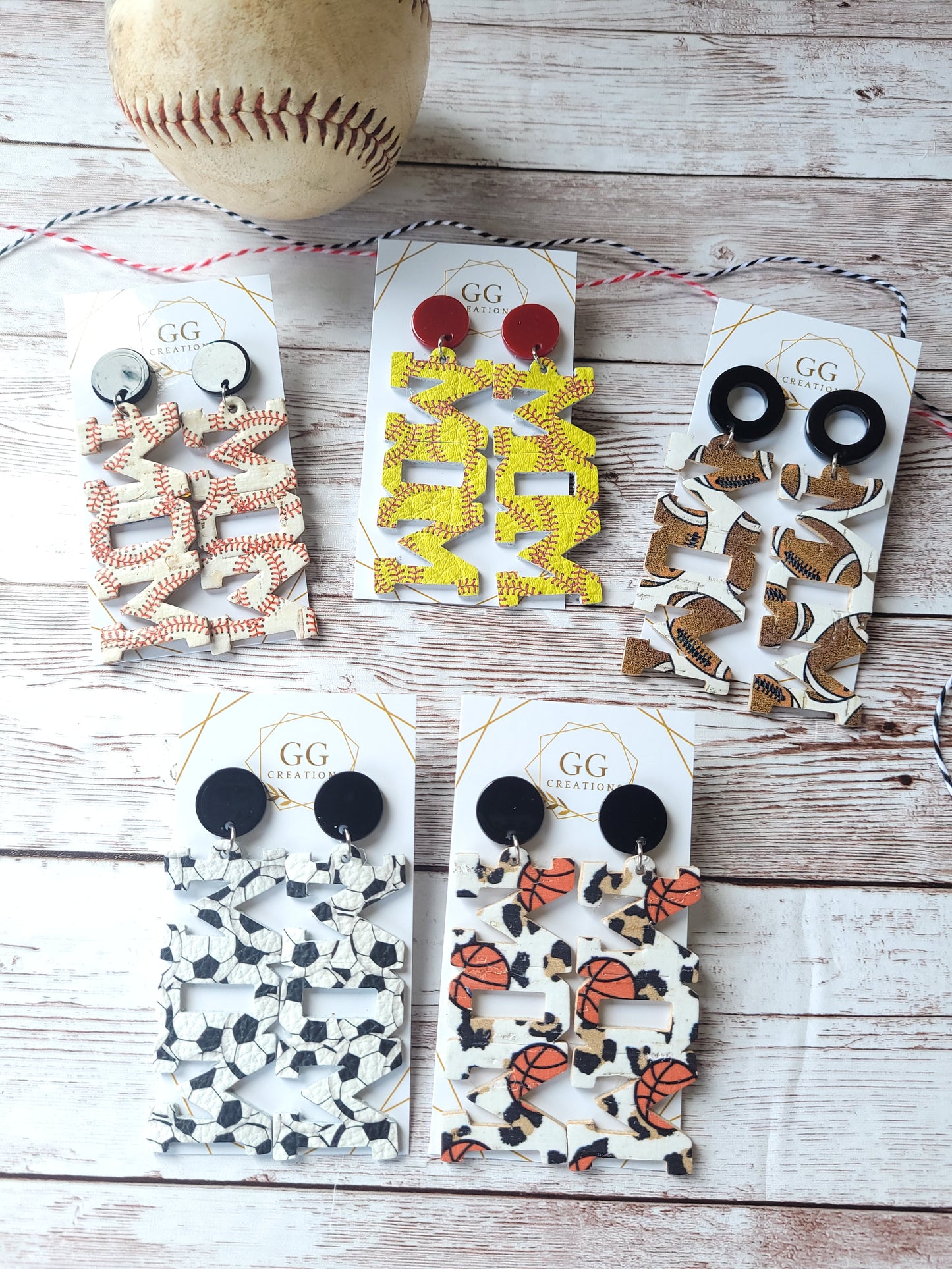 Preorder - MOM - 2.25" Pair - Steel Rule Wooden Earring Die