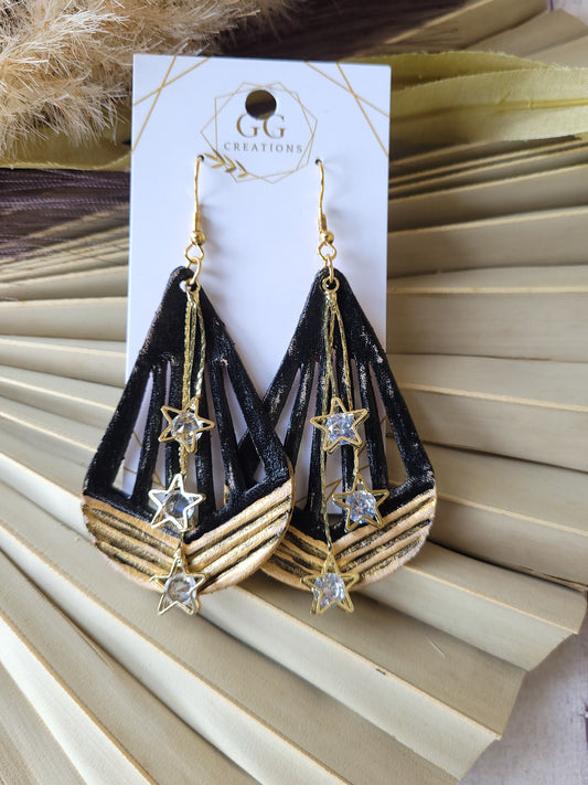 Preorder -Taylor Teardrop- 2.5" Embossed  - Steel Rule Wooden Earring Die