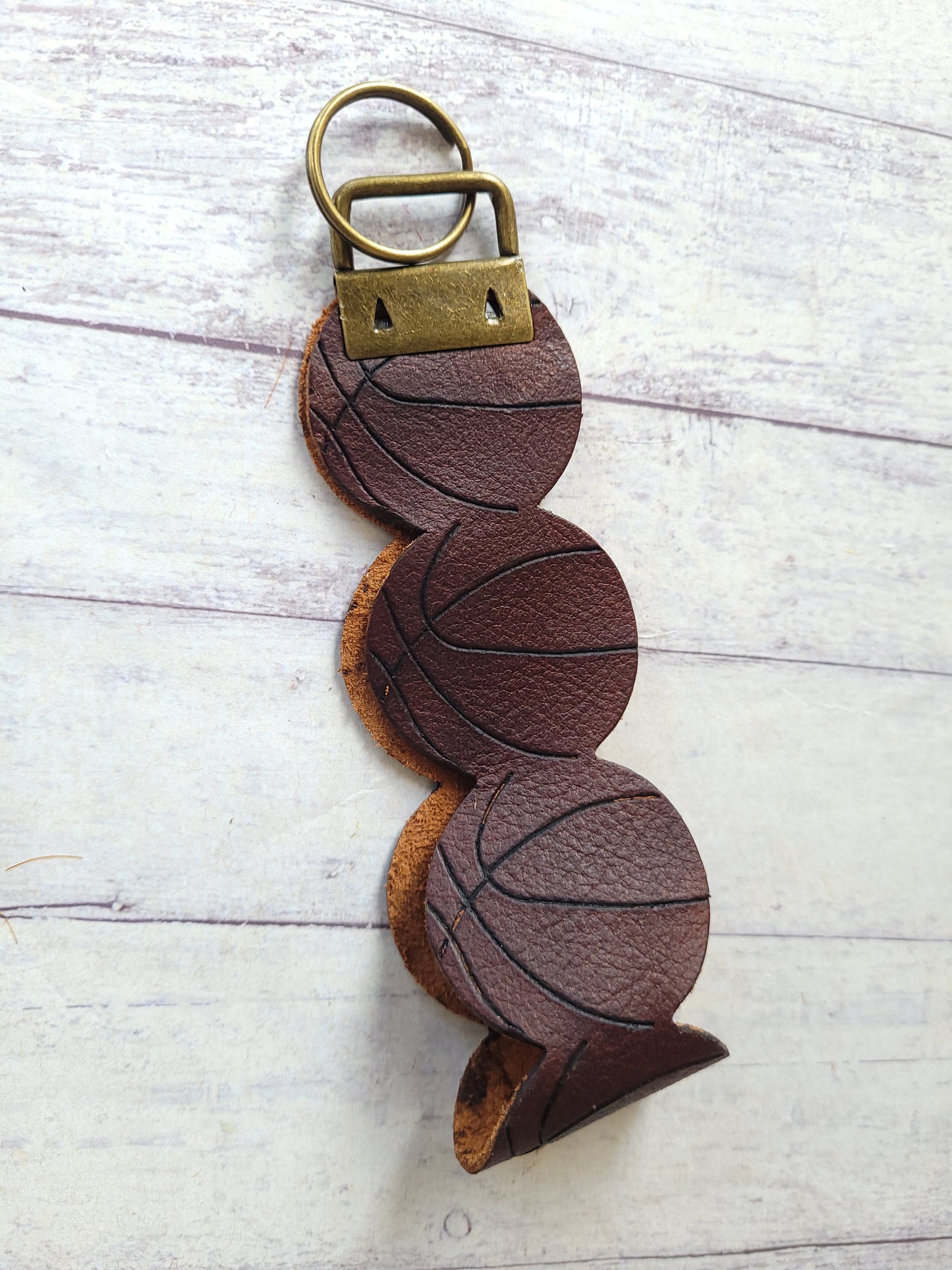 Embossed Basketball Bracelet/Keychain wristlet - Steel Rule Wooden Accessory Die