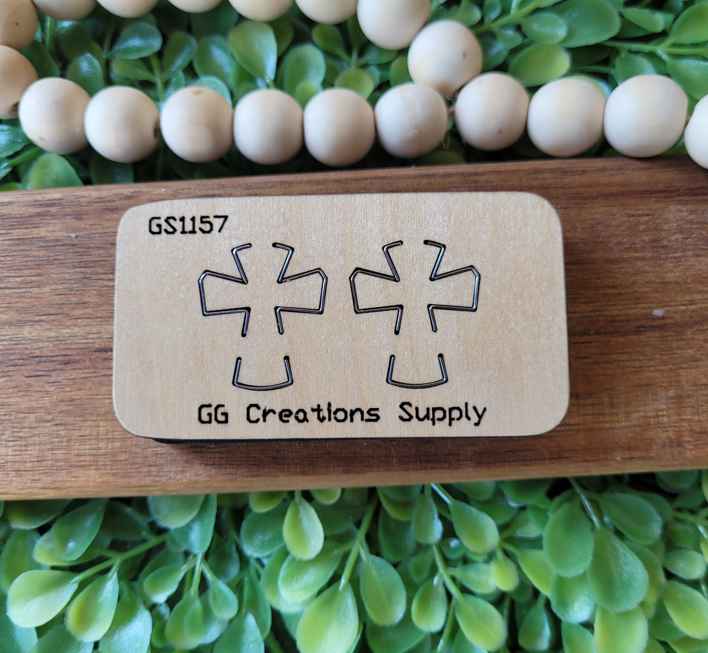 Preorder - Cross - Add on Cross for Cross on Circle - Steel Rule Wooden Earring Die