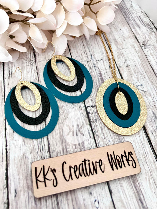 Preorder - Stacked Oval Earring Die - Steel Rule Wooden Earring Die