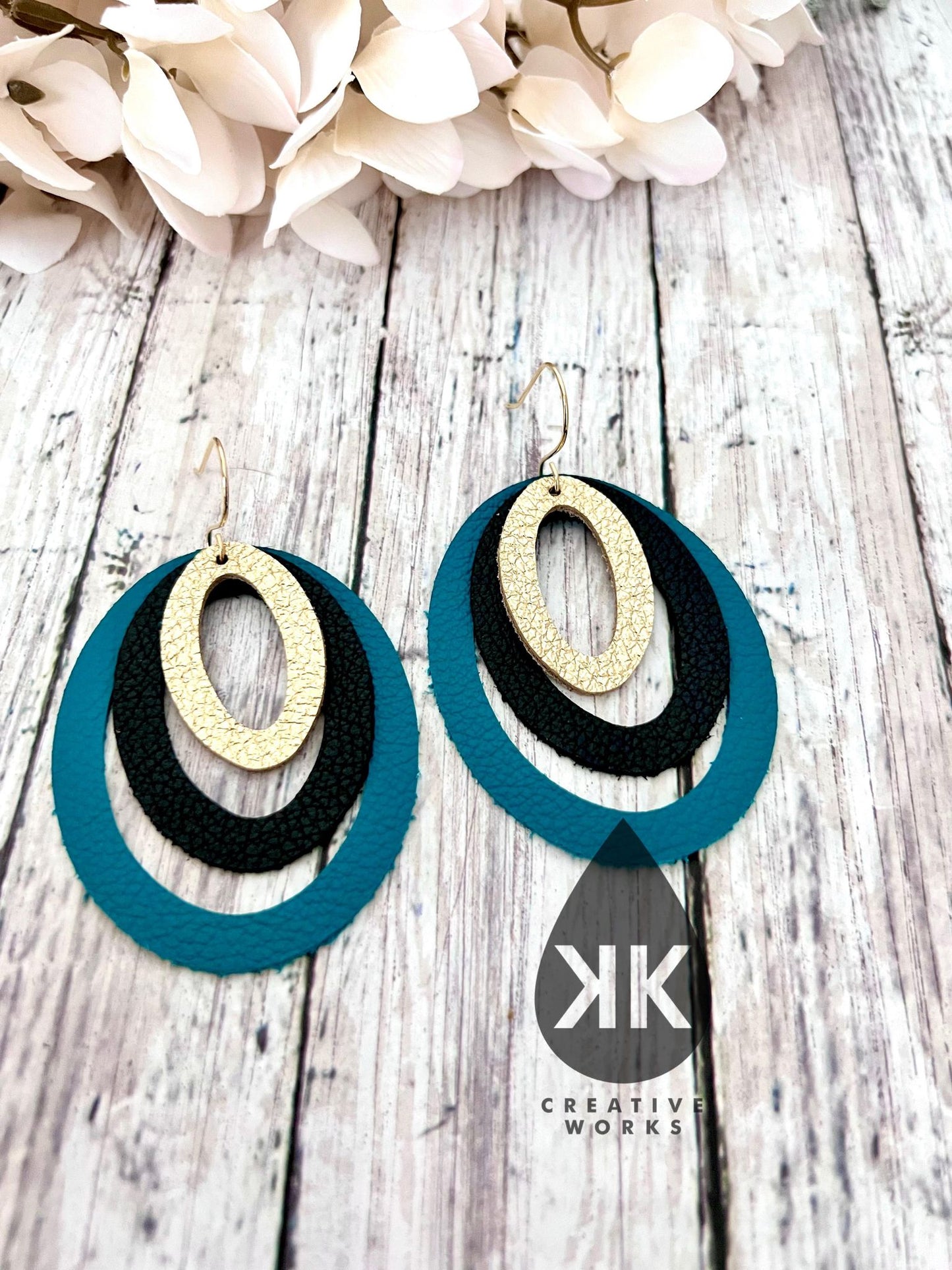 Stacked Oval Earring Die - Steel Rule Wooden Earring Die