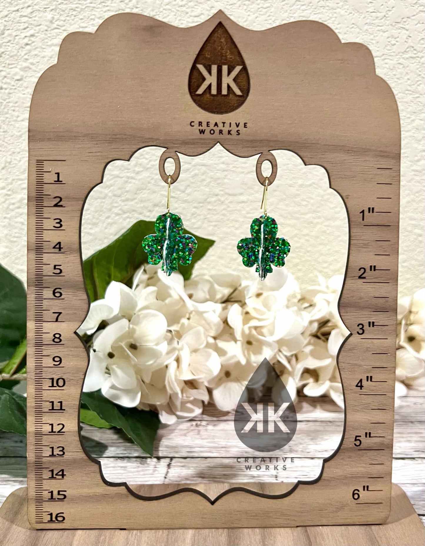 KK's 3D Lucky Clover - Steel Rule Wooden Earring Die