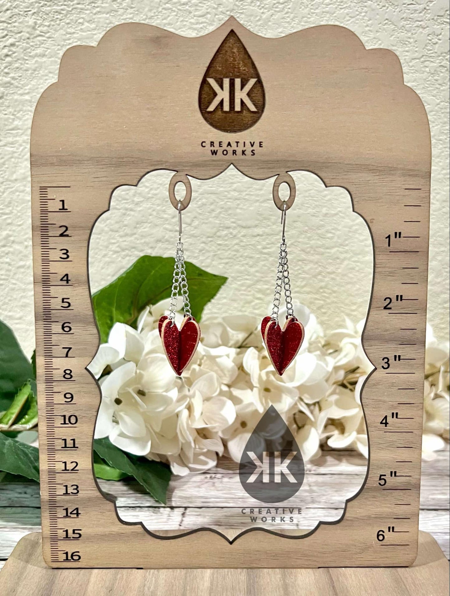 KK's 3D Heart - Steel Rule Wooden Earring Die