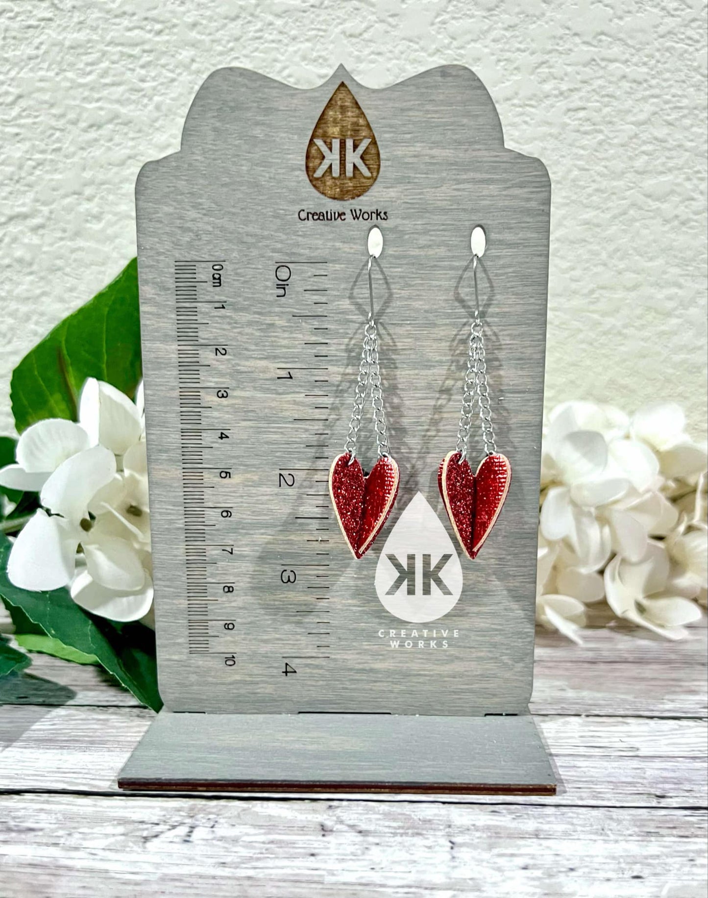 KK's 3D Heart - Steel Rule Wooden Earring Die