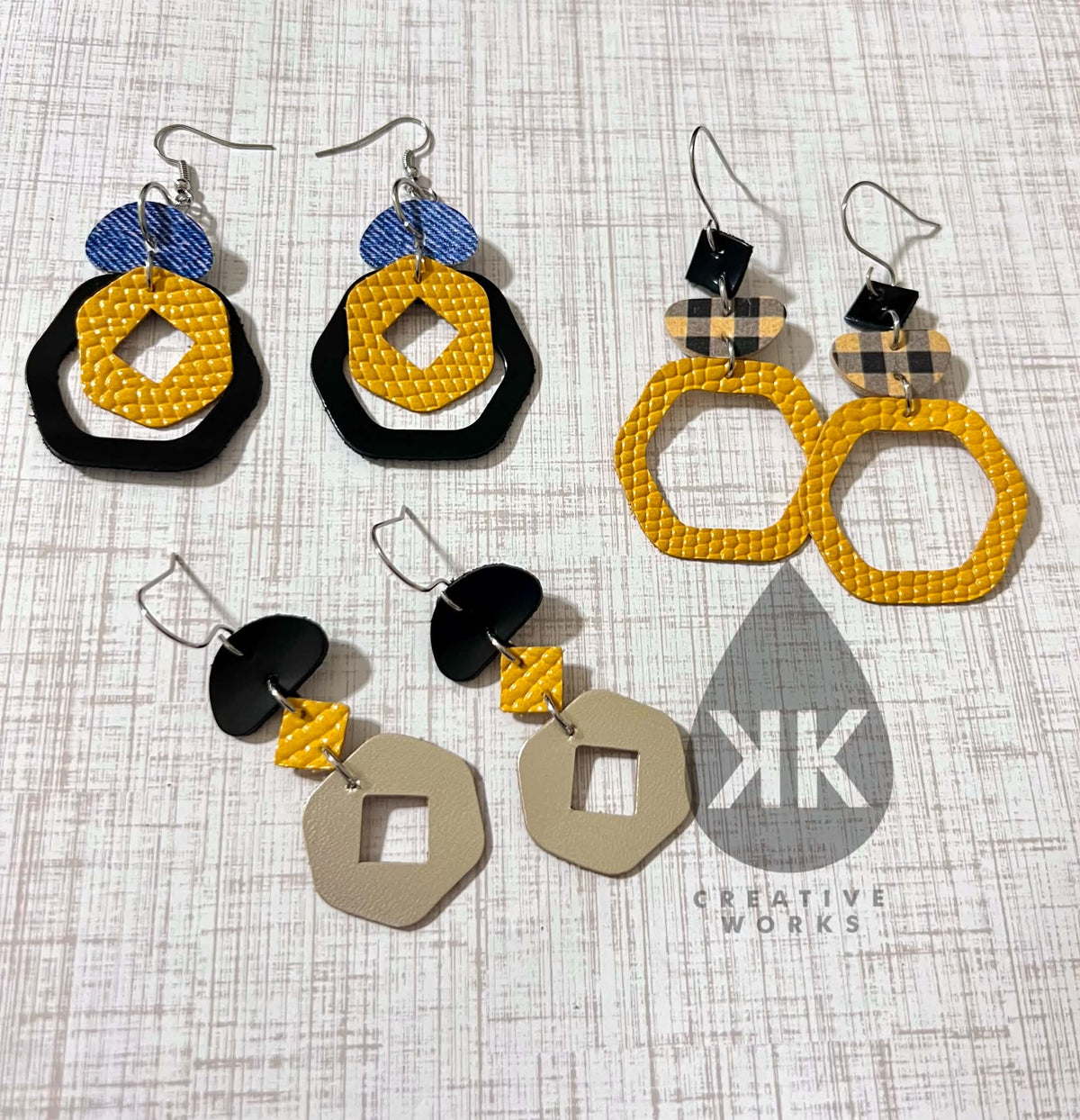 Preorder - The Hex Factor - Nested & pairs - Steel Rule Wooden Earring Die