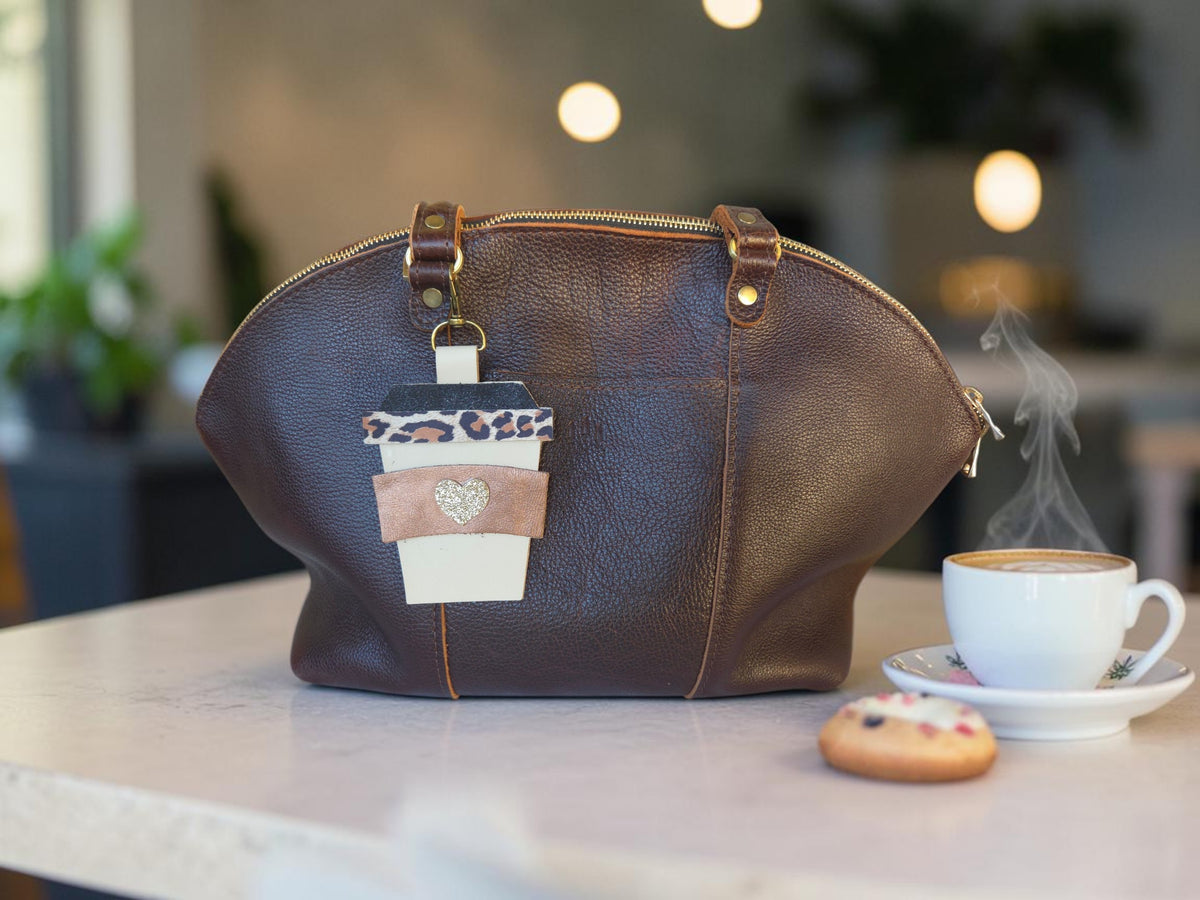 Preorder - 4" Coffee Cup - Bag Flair/Charm, Accessory Keychain Die - Steel Rule Wooden Die