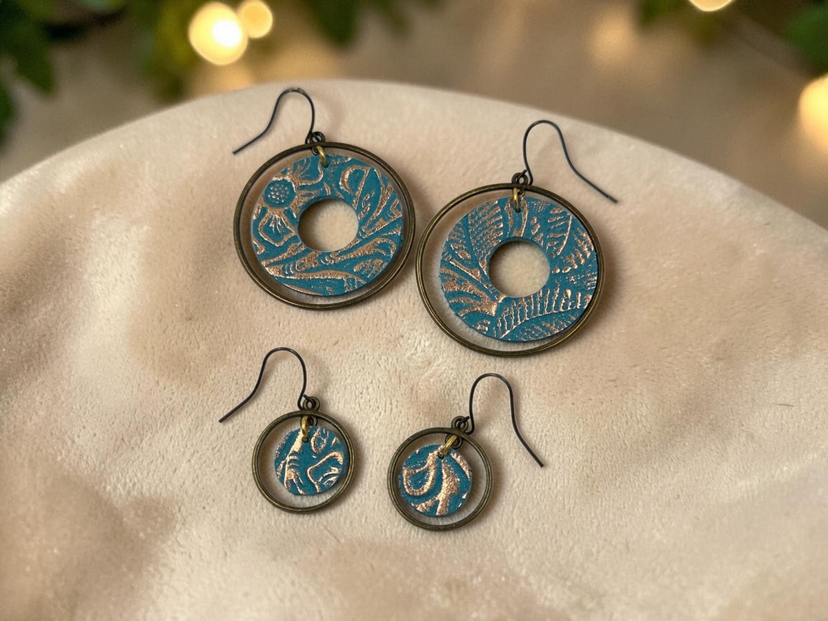 Preorder - Boho Fusion - Pair - Steel Rule Wooden Earring Die
