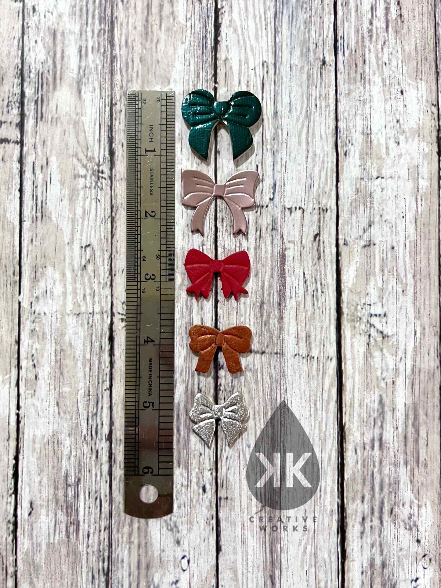 Bow-u-tiful Bliss - Embossed Multi Bows - 5 styles (pairs) - Steel Rule Wooden Earring Die