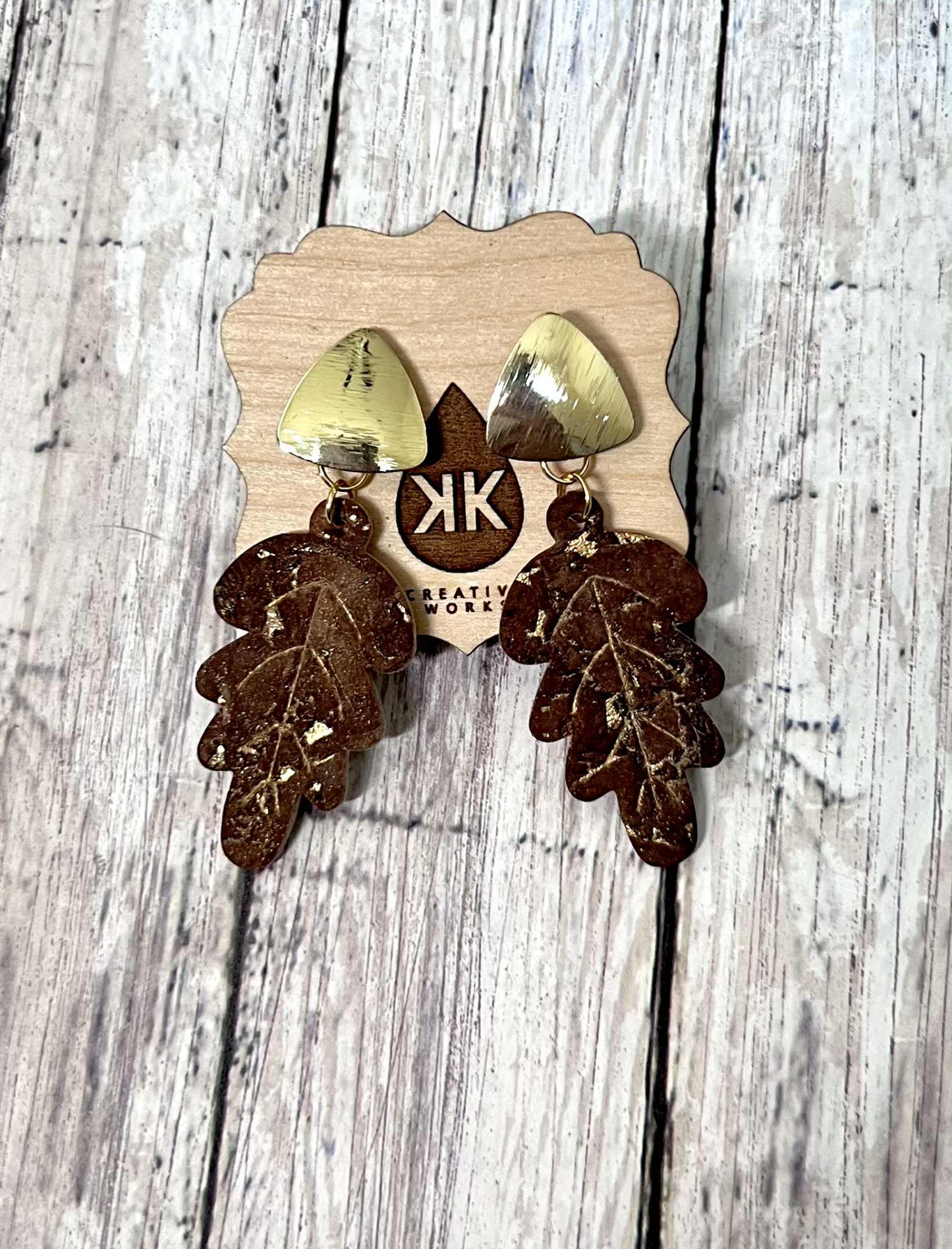 Fall Leaves  - 4 designs Embossed - Steel Rule Earring Die
