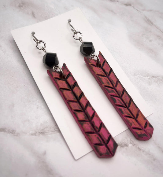 Preorder - Chevron Bar - 2.25" Embossed - Steel Rule Wooden Earring Die