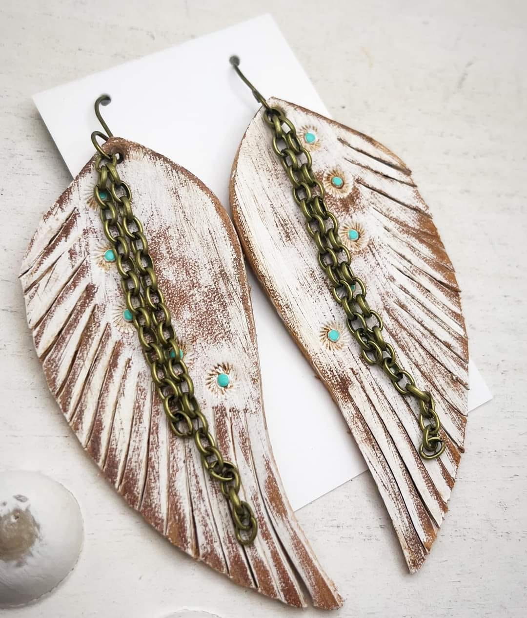 Preorder - Dawning Side Fringe Feather - Steel Rule Earring Die