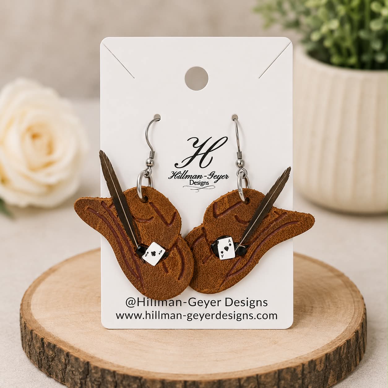 Preorder - 2 styles - Howdy Cowboy Hats - Embossed (mirrored pairs) - Steel Rule Wooden Earring Die
