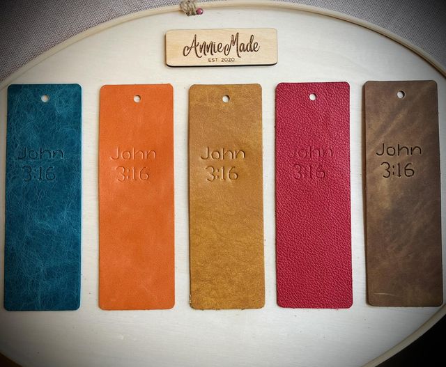 Preorder - John 3:16 embossed Bookmark - Steel Rule Wooden Die