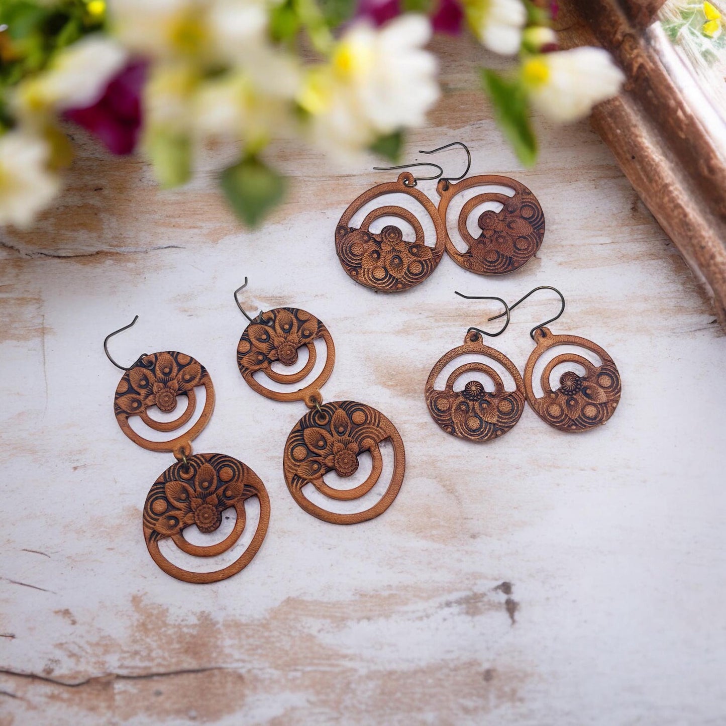 Lana - 3 sizes - not embossed - Steel Rule Wooden Earring Die