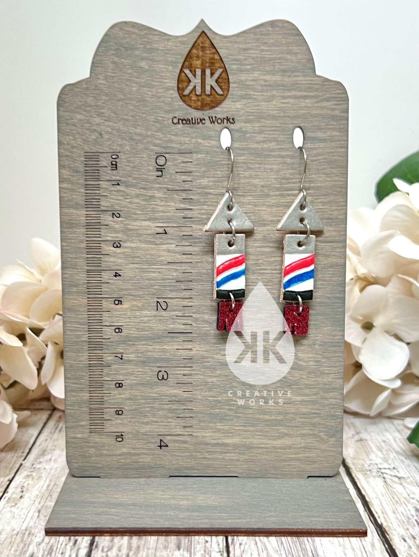 The All American -  Steel Rule Wooden Earring Die