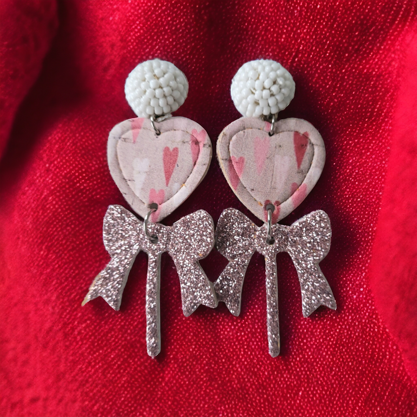 Heart Lollipop - 2 designs - Embossed - Steel Rule Earring Die