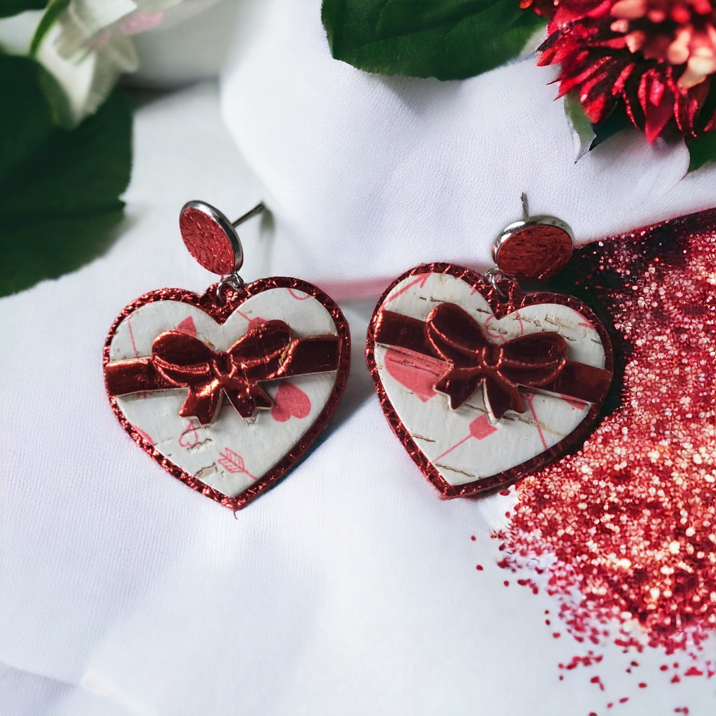 Chocolate Heart Box - Embossed - Steel Rule Earring Die