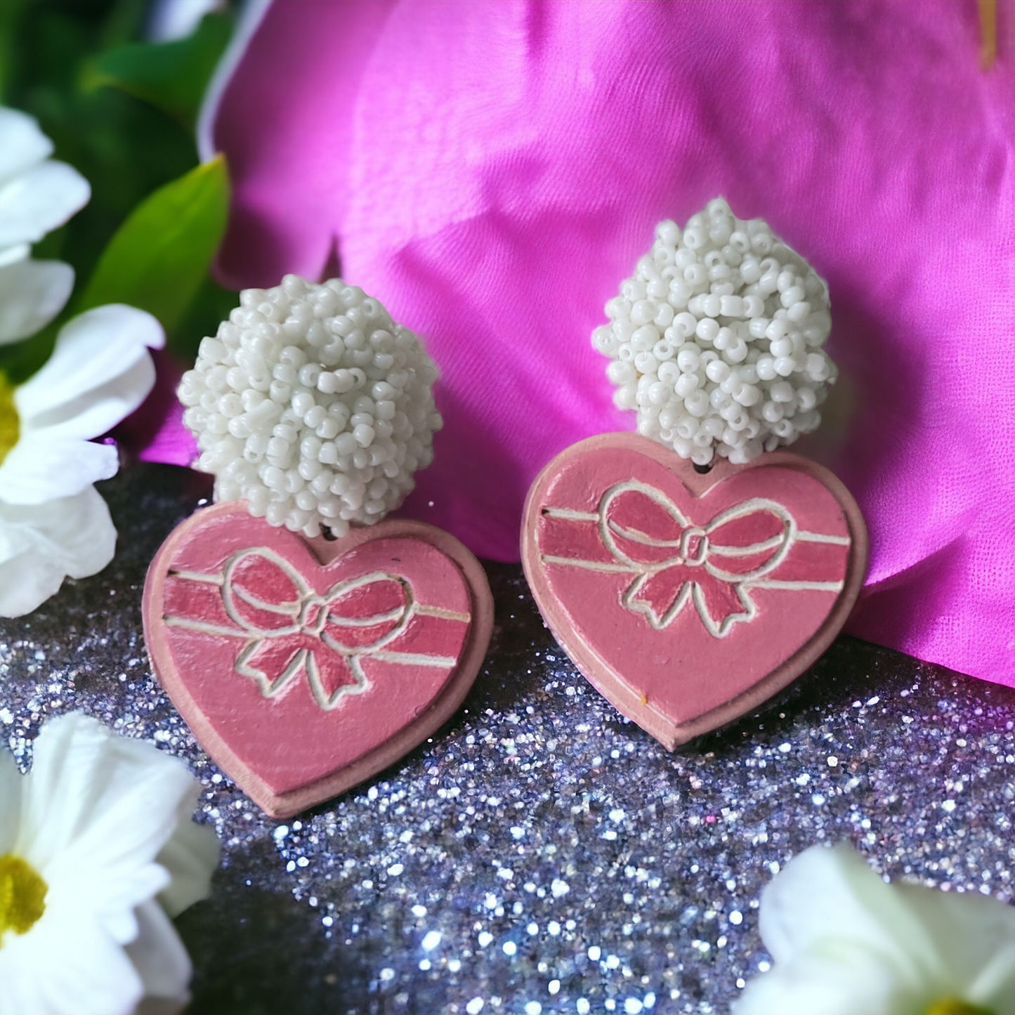 Chocolate Heart Box - Embossed - Steel Rule Earring Die