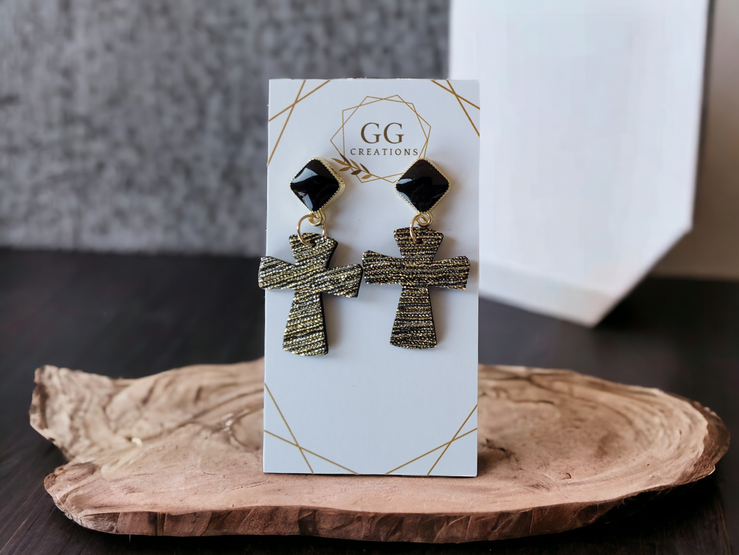 Preorder - Cross - Add on Cross for Cross on Circle - Steel Rule Wooden Earring Die