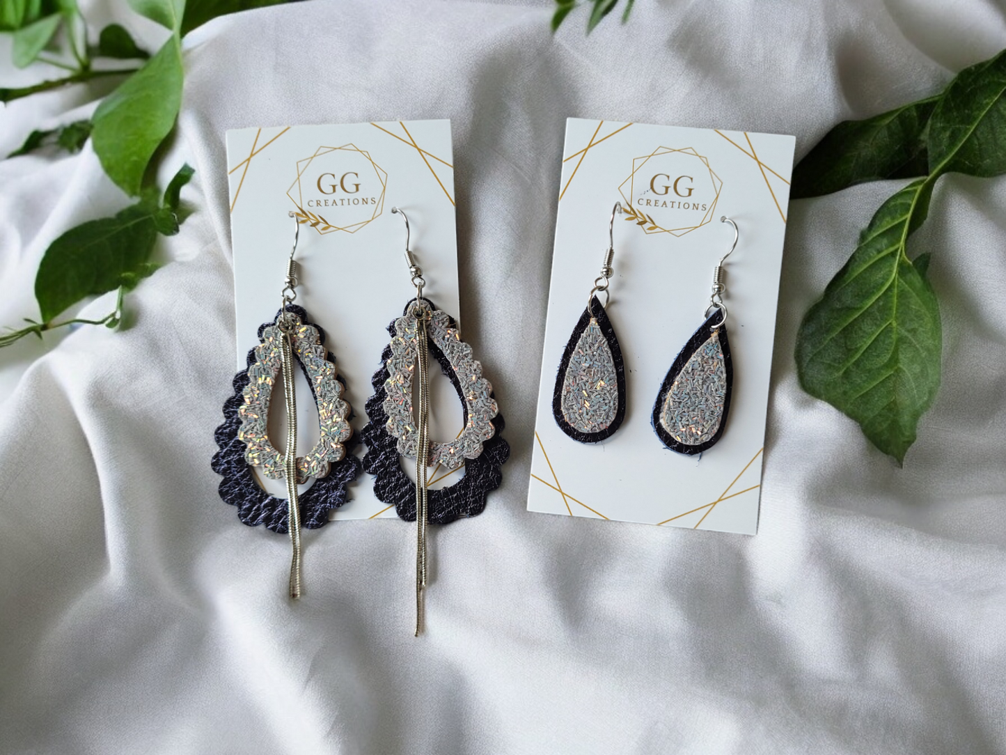 Cut out Scalloped teardrops - 3 sizes - Steel Rule Wooden Earring Die