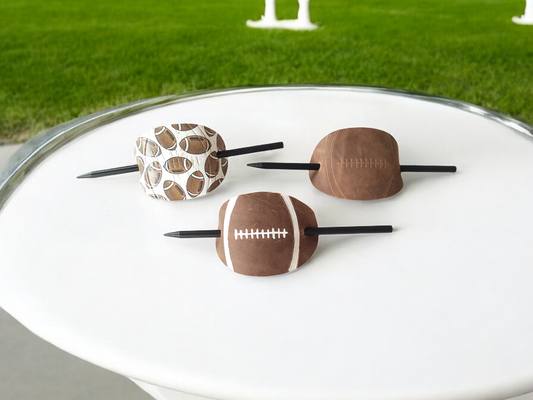 Football Barrett Stick Die - Embossed - 2 cuts - Steele Rule Wooden Die