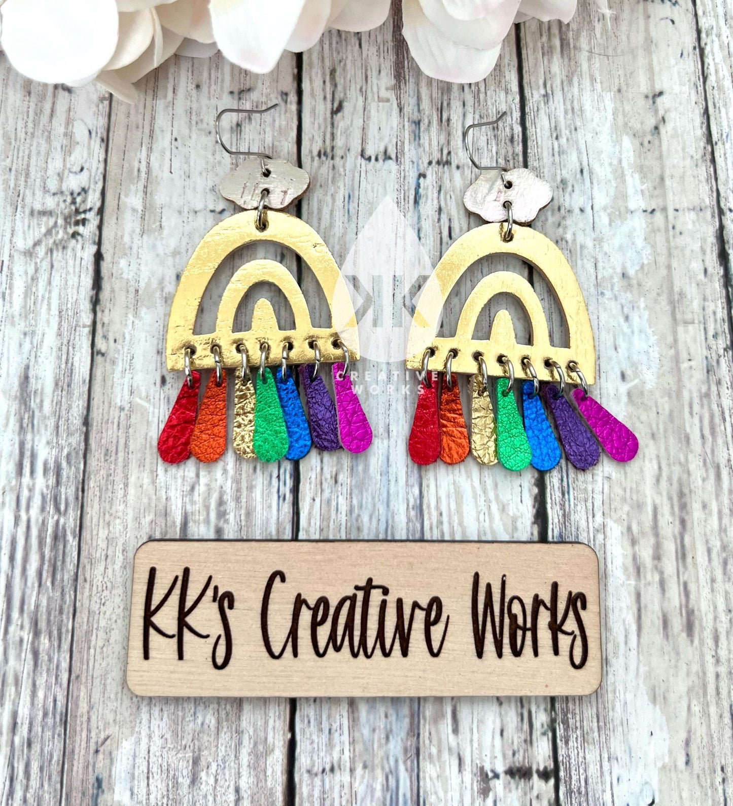 Rainbow Dreams - Steel Rule Wooden Earring Die