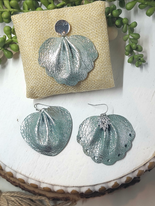 Fat Leaf Pinched Trio - 1.75" - Steel Rule Wooden Earring Die