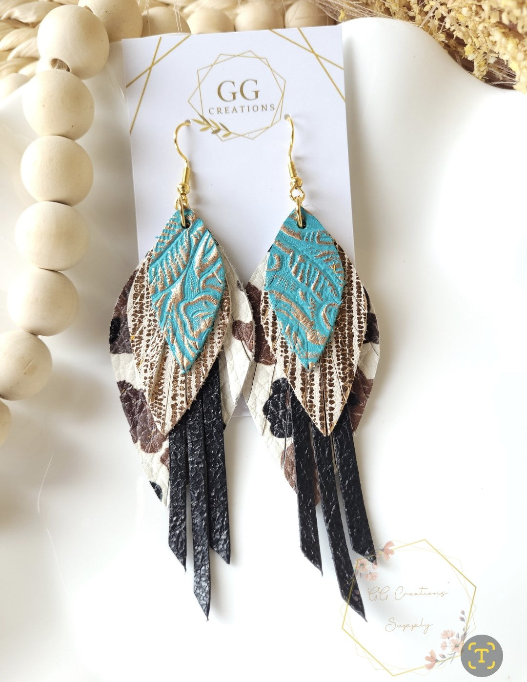 Triple Leaf Fringe- Steel Rule Earring Die