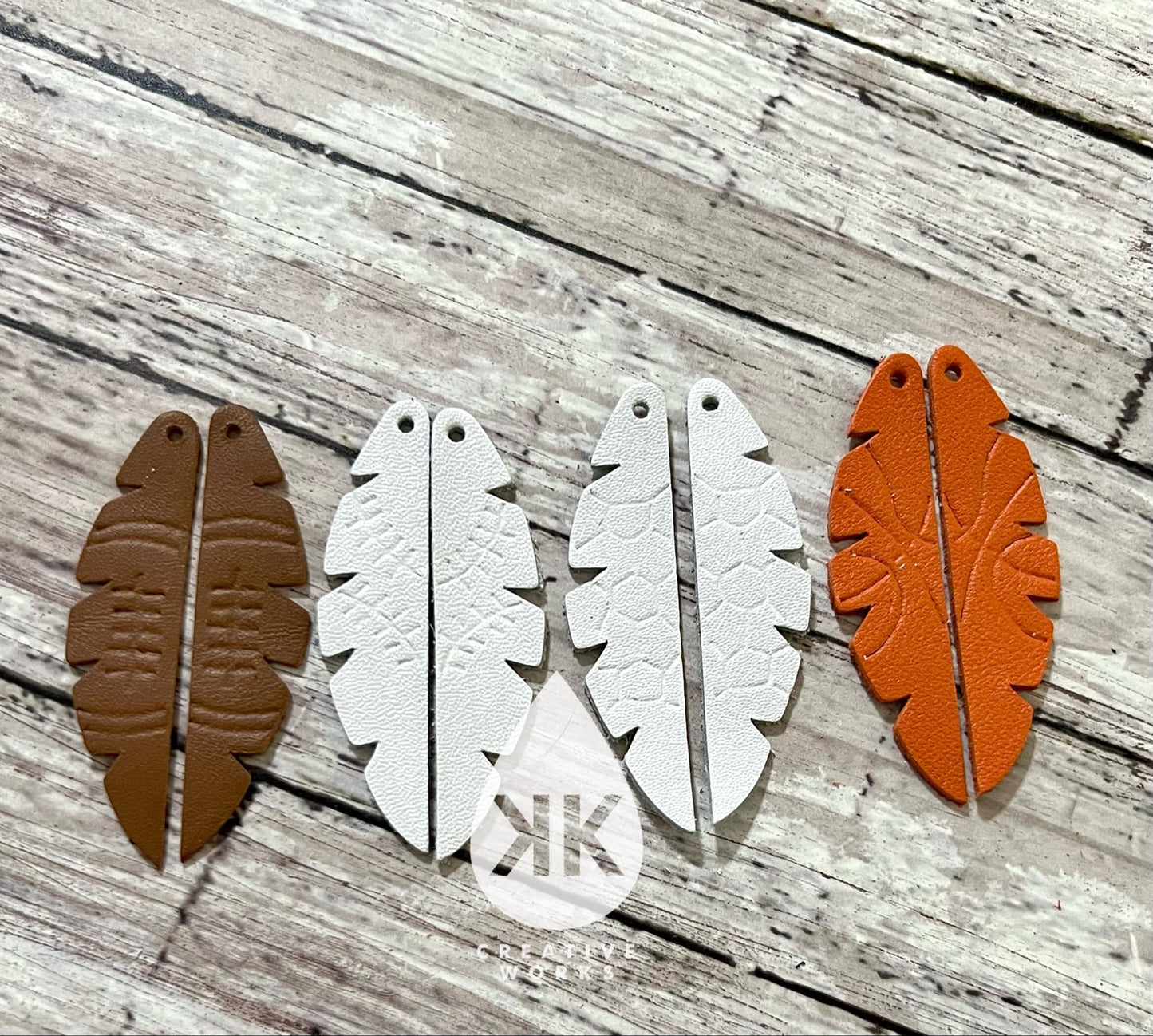 KK's Fantasy Sports Feather - Embossed - Steel Rule Wooden Earring Die