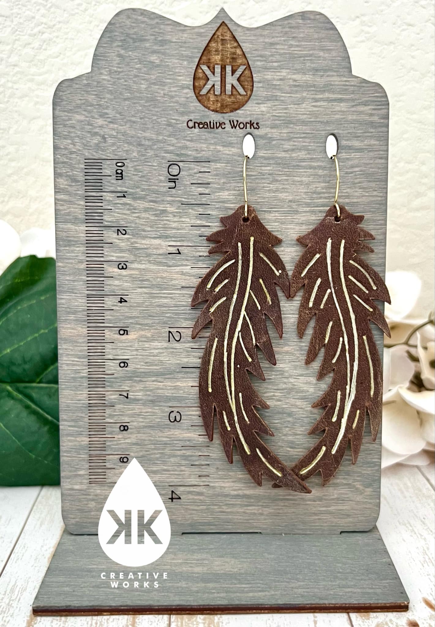 Tensaw Embossed Feathers - 3 sizes Mirrored pairs - Steel Rule Earring Die