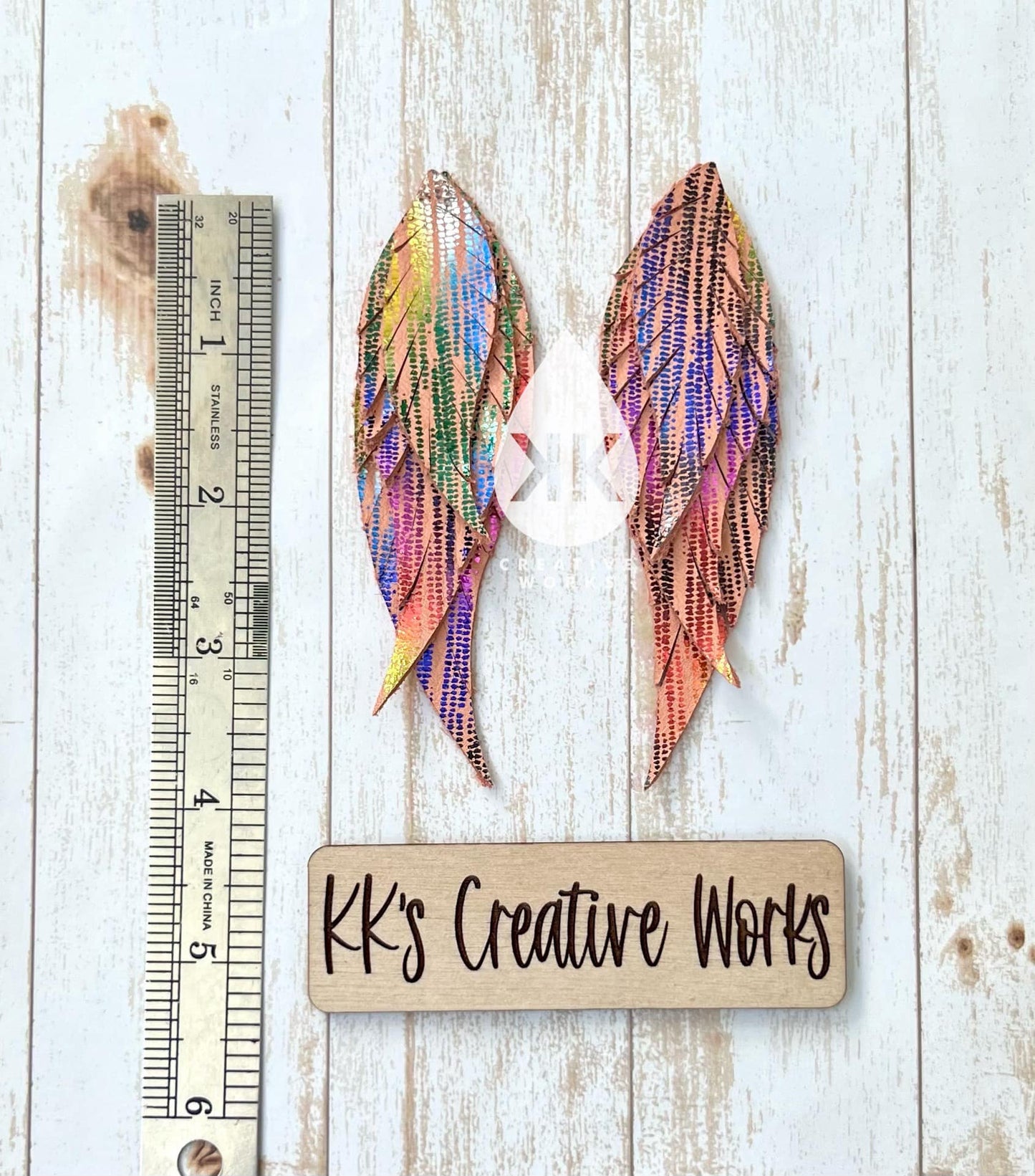 Triple Fringed Feather - 3 sizes - Triple Tiered Fringe - Steel Rule Wooden Earring Die (Copy)