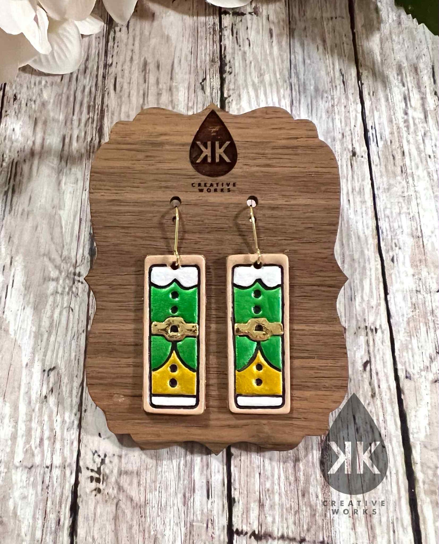 Embossed Christmas Bars - 4 designs & cutouts - Steel Rule Earring Die