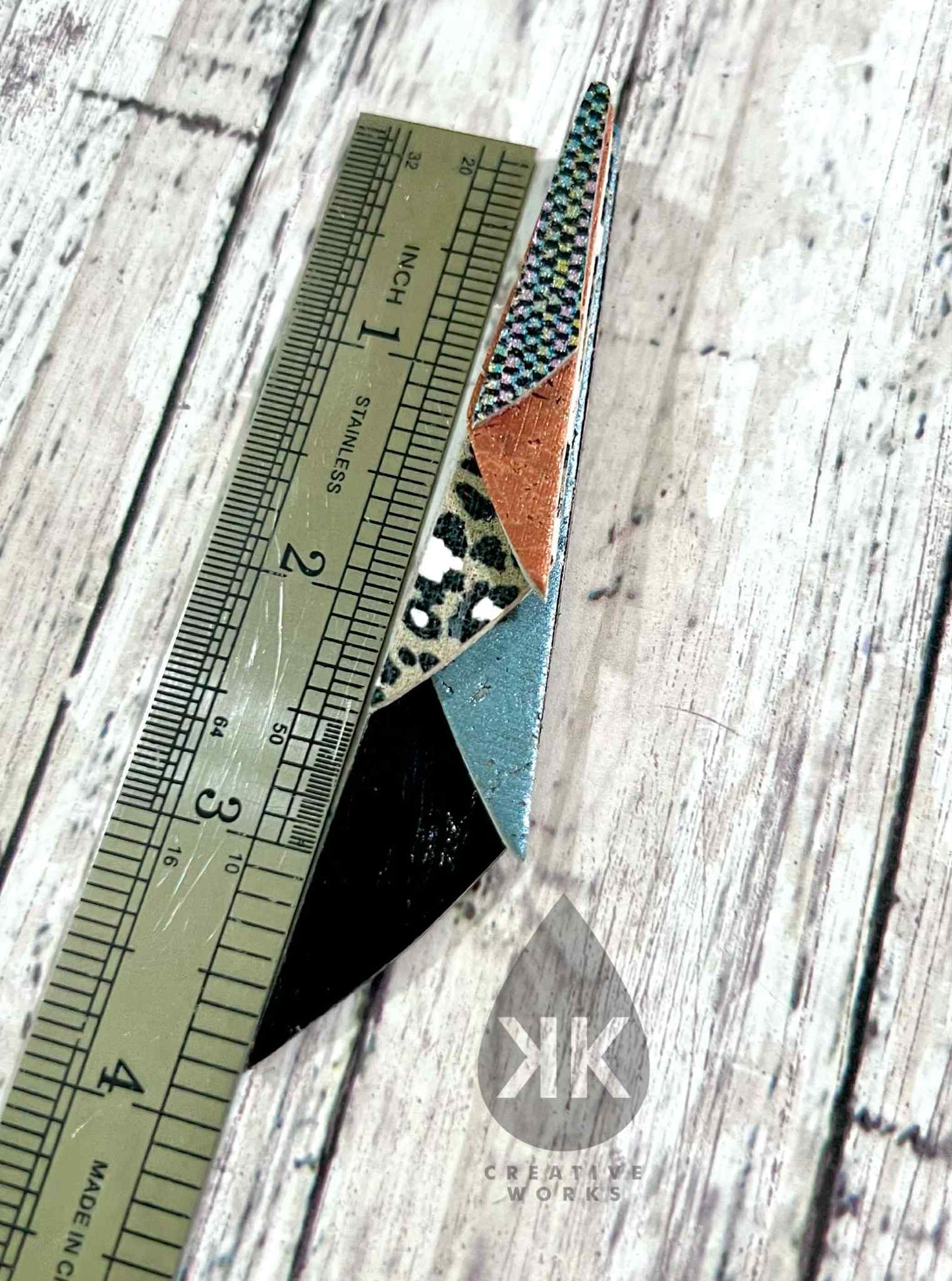 Preorder - KK's Staggered Dream Drop - Mirrored Pairs - Steel Rule Wooden Earring Die