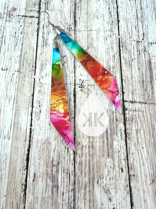 Preorder - KK's Staggered Dream Drop - Mirrored Pairs - Steel Rule Wooden Earring Die