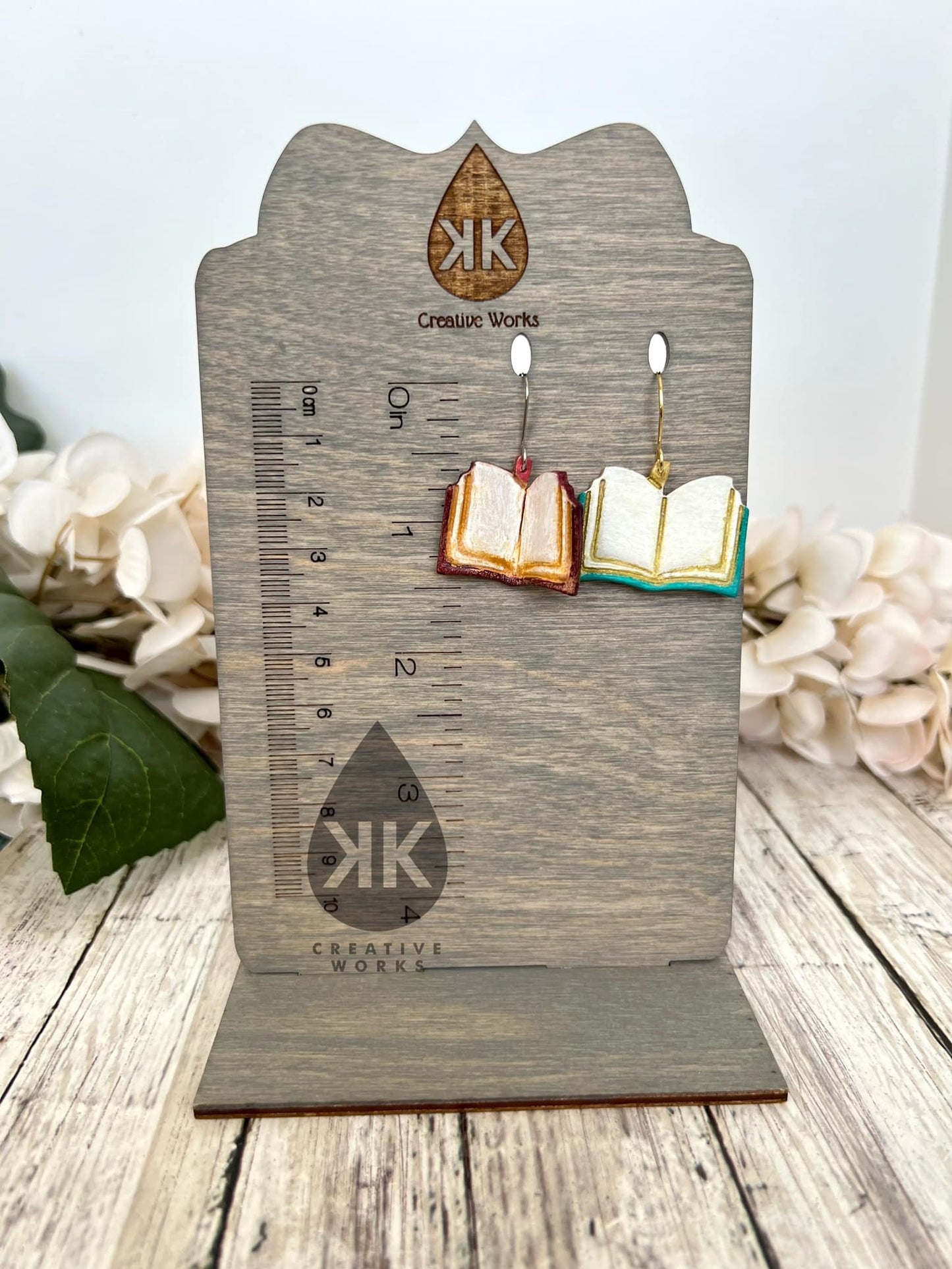 Preorder - Embossed Open Book - Mirrored pair - Steel Rule Wooden Earring Die