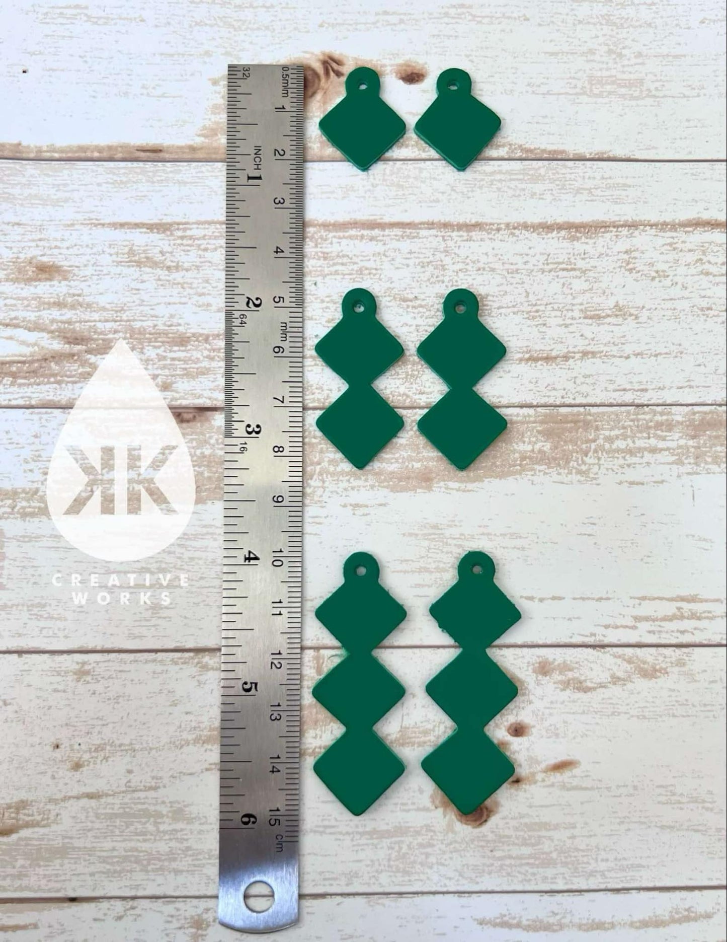 KK's Diamond Effect - Steel Rule Wooden Earring Die