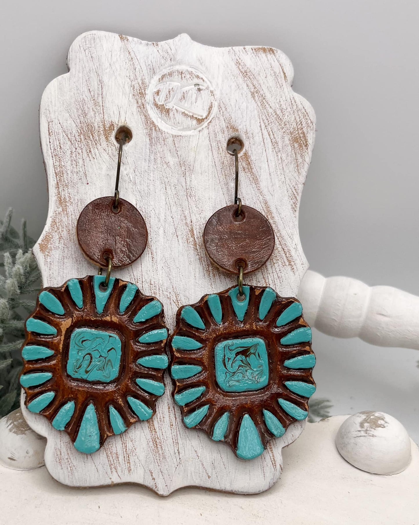 Embossed Concho (Pair) - Steel Rule Wooden Earring Die