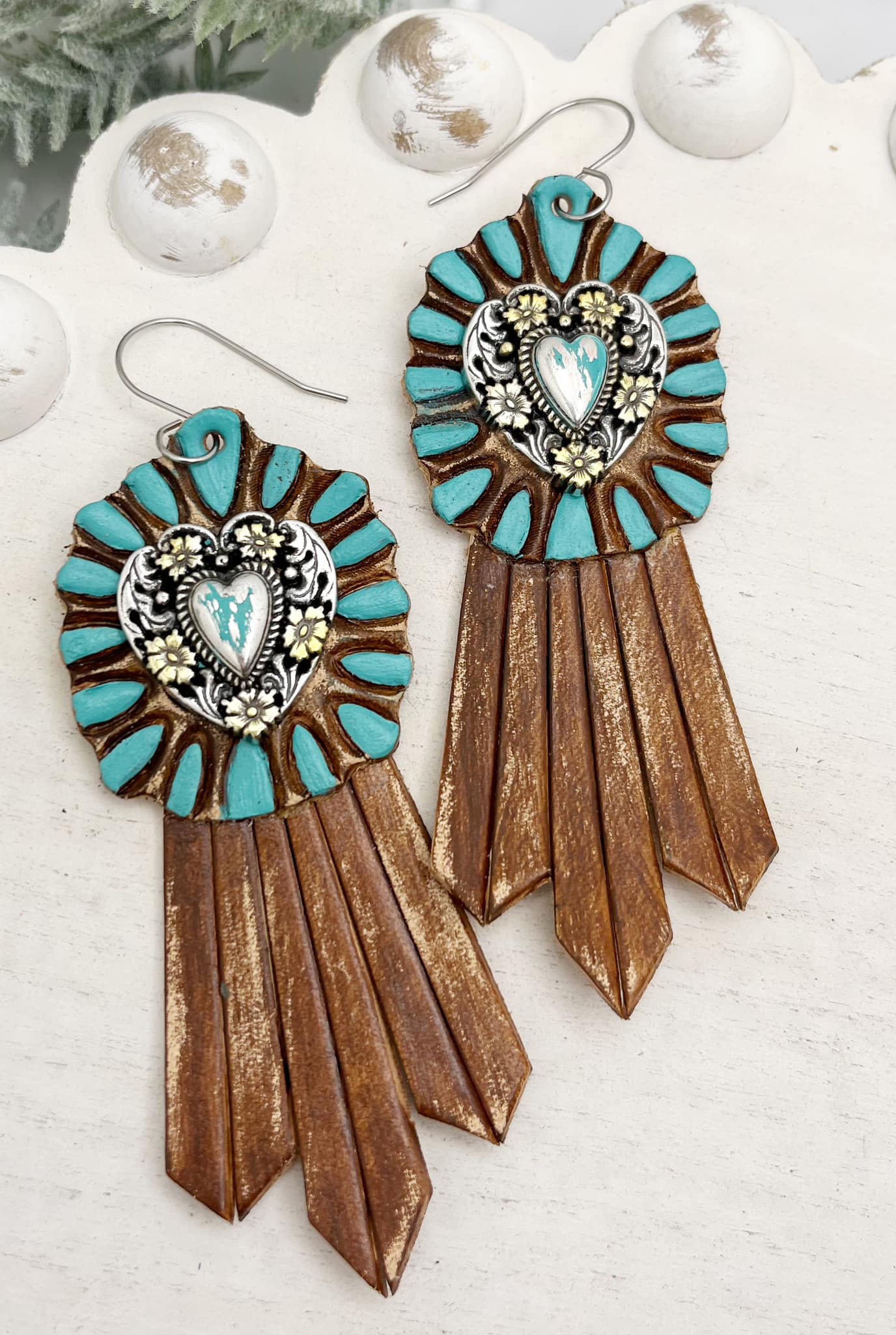 Embossed Concho (Pair) - Steel Rule Wooden Earring Die