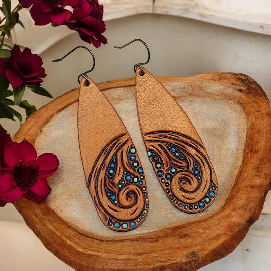 Long Skinny Teardrop Shape - 3 sizes - NOT Embossed - Steel Rule Wooden Earring Die