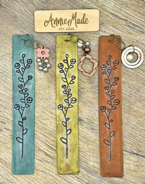 Floral embossed Bookmark - Steel Rule Wooden Die (Copy)