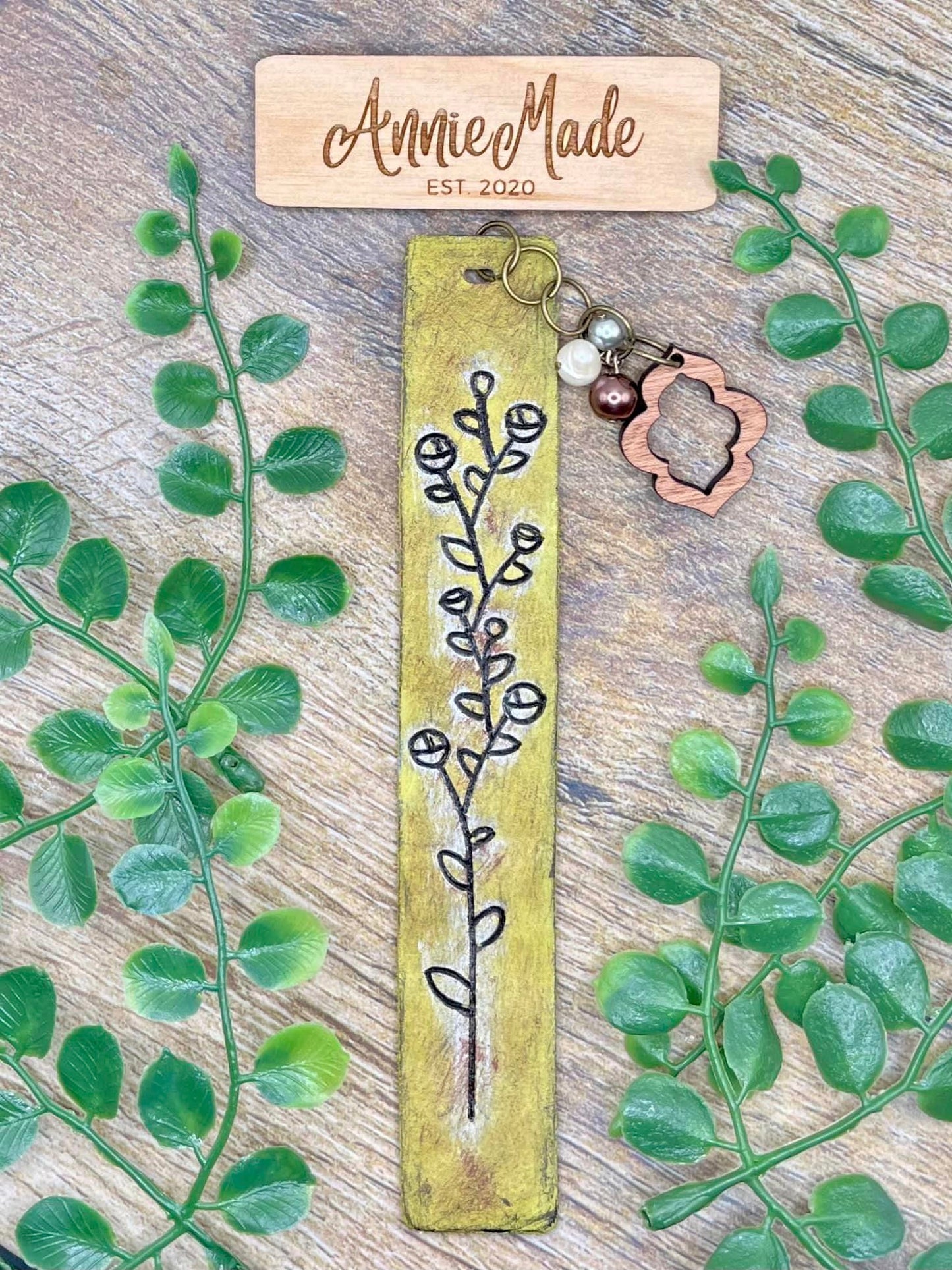 Floral embossed Bookmark - Steel Rule Wooden Die (Copy)